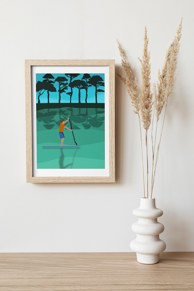 Au grand air - Paddle Affiche