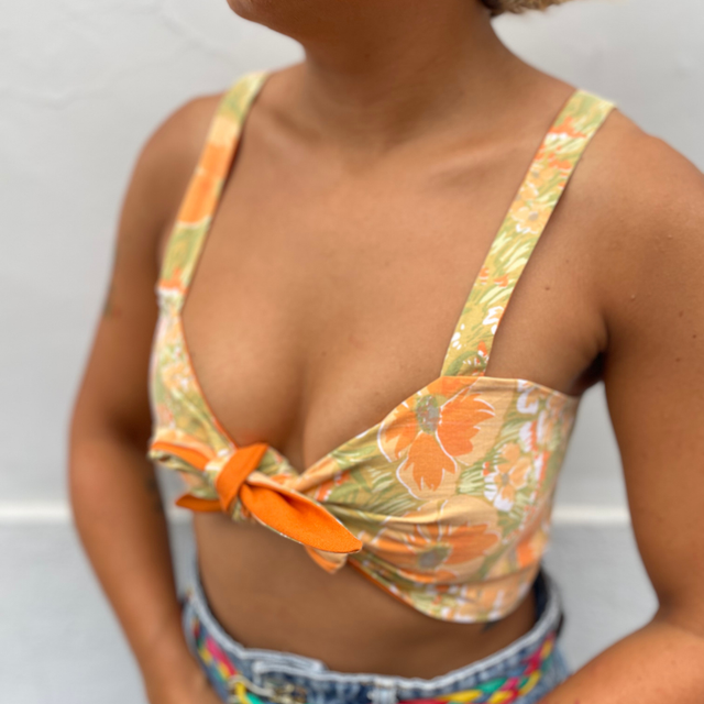 Crop top Papillon "Bonne mine" - M/L/XL