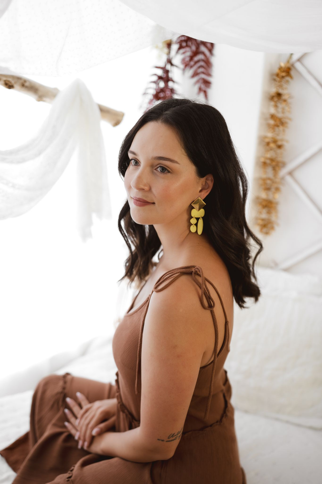 Polymer Clay Earrings ~ Benedita