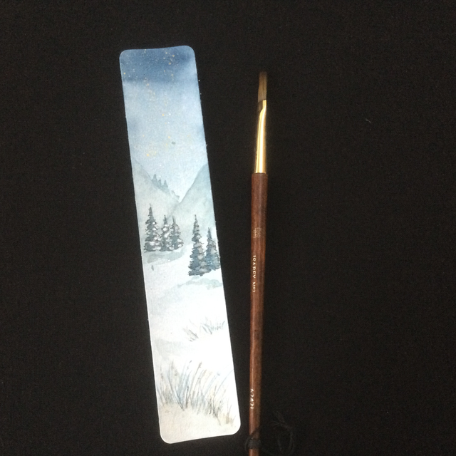 Marque-page Thème Paysage d’hiver 17