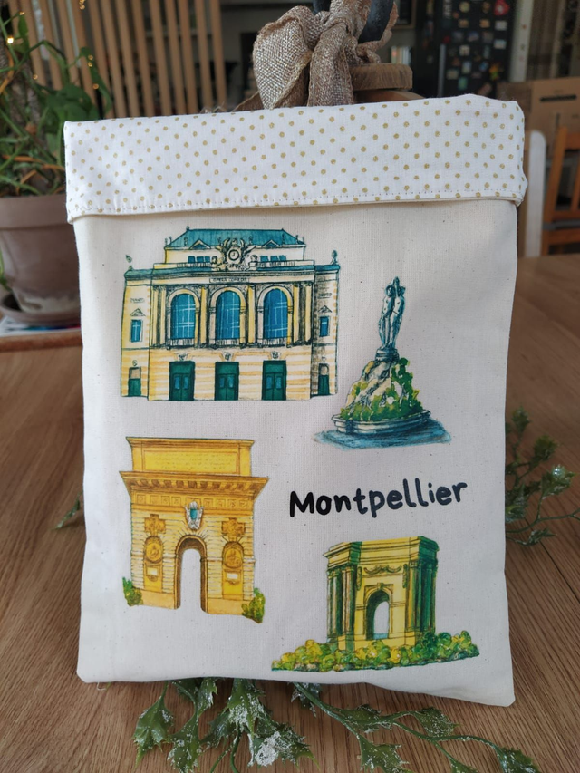 Pochette à livre grand modèle - Montpellier