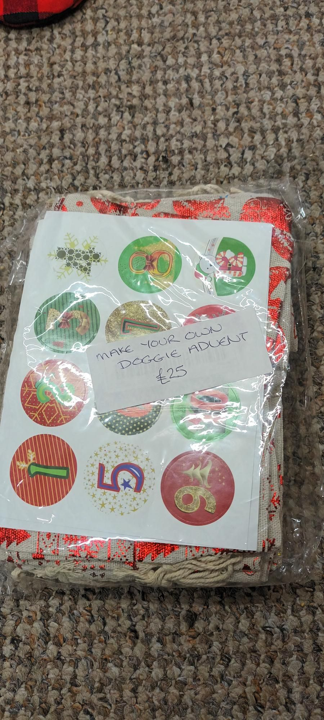 Make your own hanging dog advent 