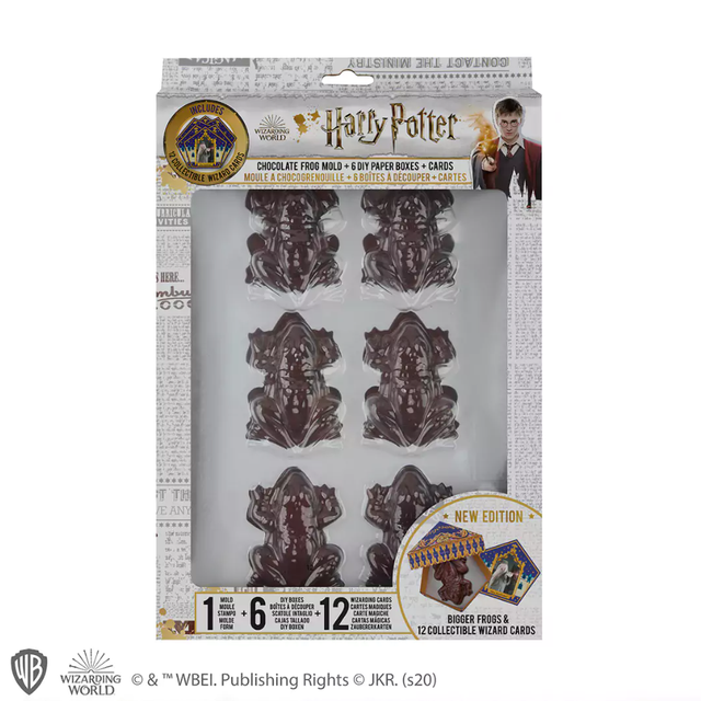 Moule à Chocogrenouille + 6 boîtes Chocogrenouille + 12 cartes - Harry Potter