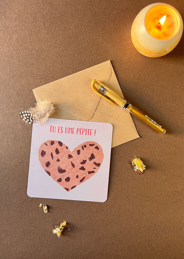 Carte de vœux "Pépite"