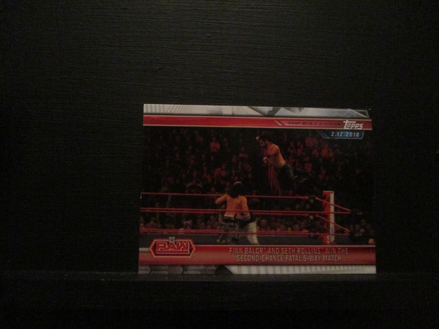 Finn Balor And Seth Rollins Win The Second-Chance Fatal 5-Way Match - Champions Original Trading Card #26