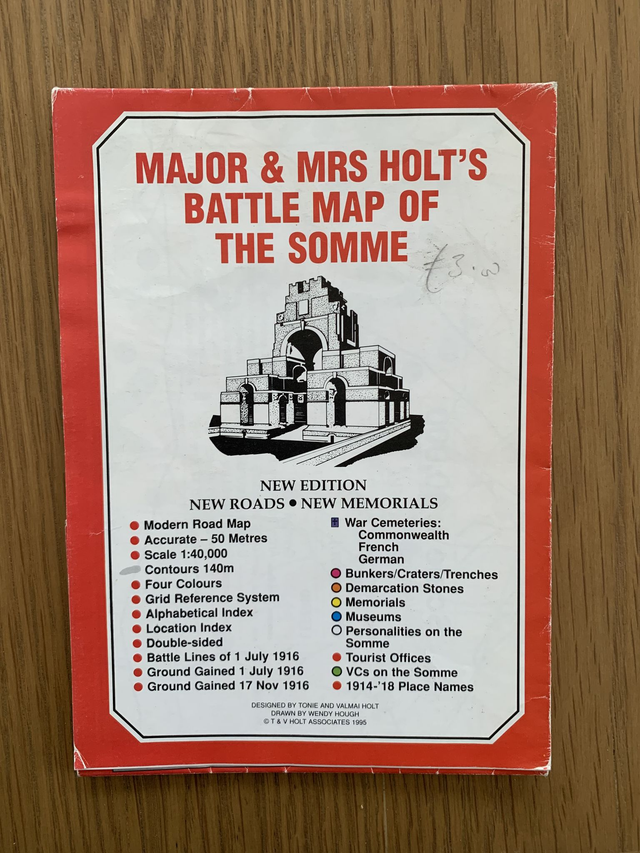 Major &amp; Mrs Holt’s Battle Map Of The Somme