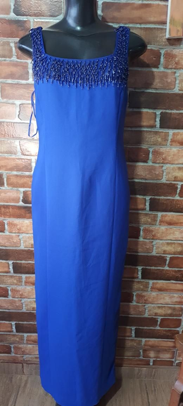 Vestido AZUL LONGO T/G, OBS: Usada Super Conservada,  Sem Manga