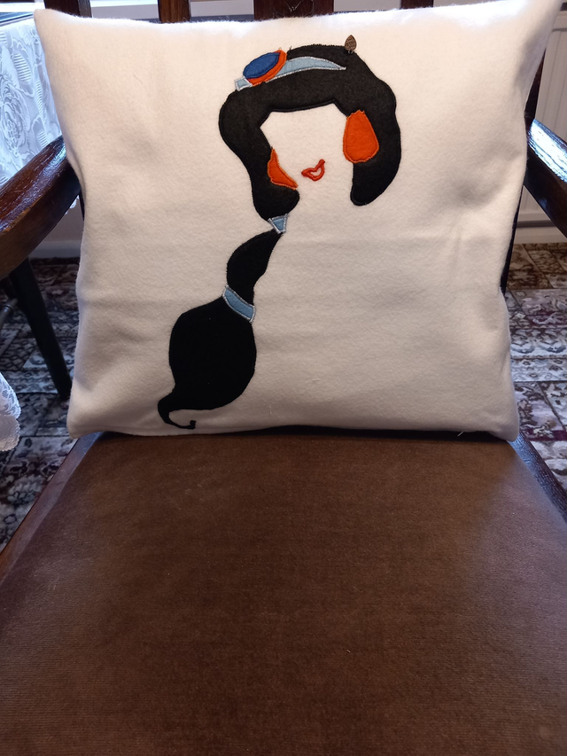 The Princess with a tiger Cushion Cover