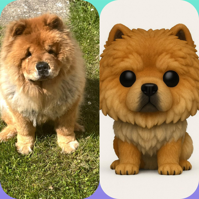 Pop-Funkie 3D Portrait – Digital Image Conversion