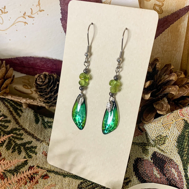 Boucles d'oreilles Fée Pierfine - Péridot