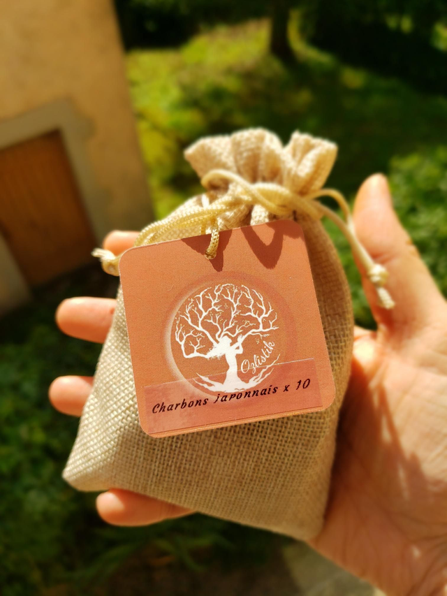 Pochon charbon japonnais x 10