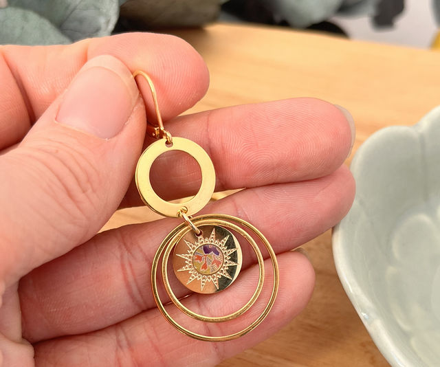 Boucles d’oreilles acier inoxydable