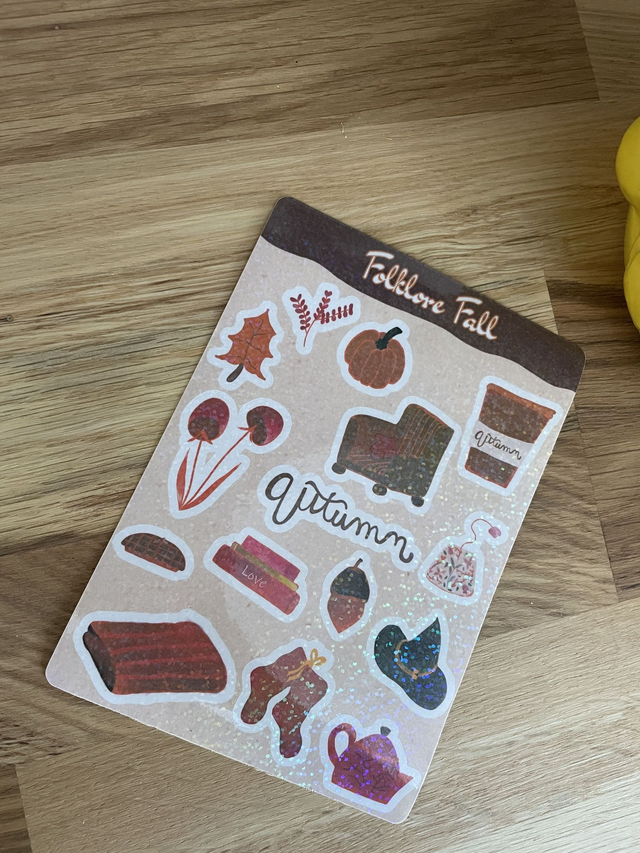 Planche de stickers Automne