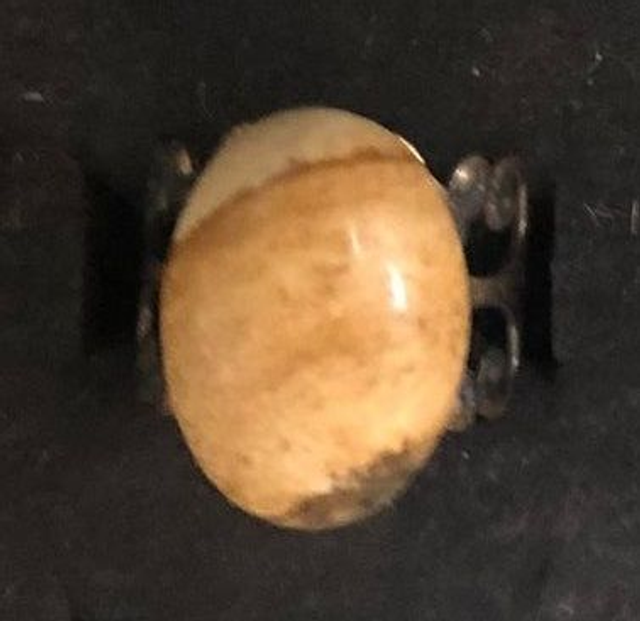 jaspe paysage (bague baroque bronzée) 