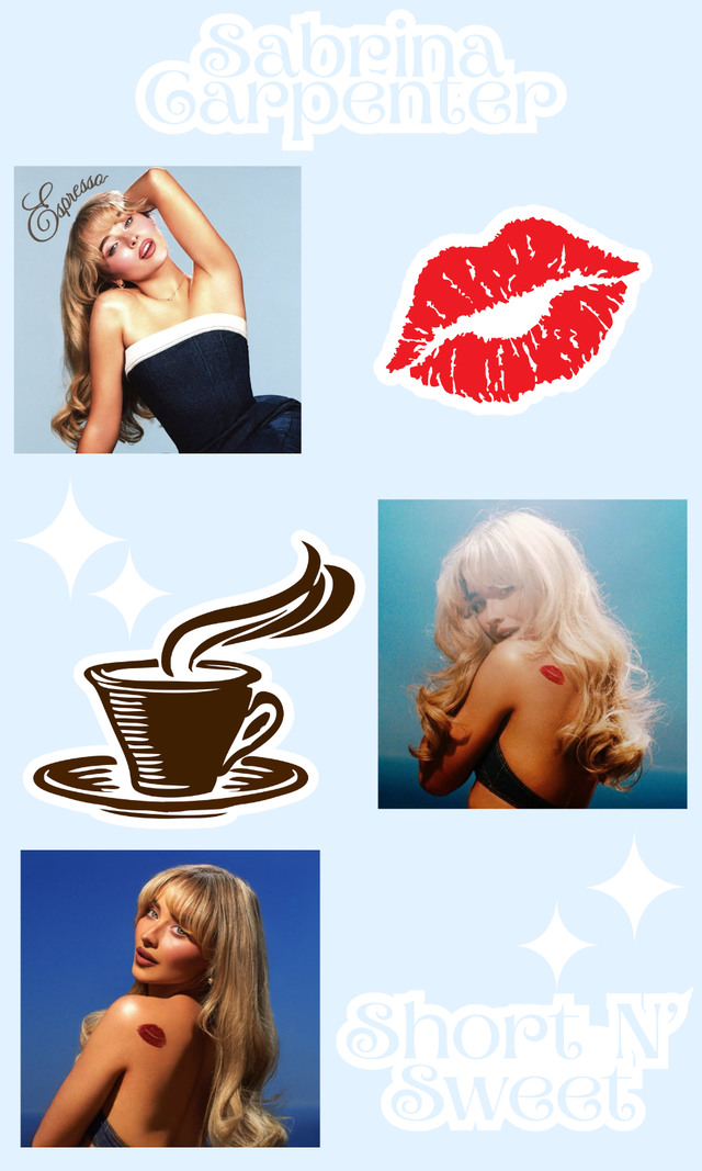 Sabrina Carpenter Short N Sweet Sticker Sheet