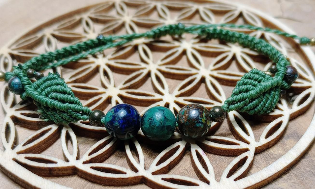 Bracelet Azurite Malachite