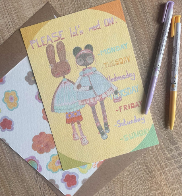 &#039;let&#039;s meet on&#039; illustration