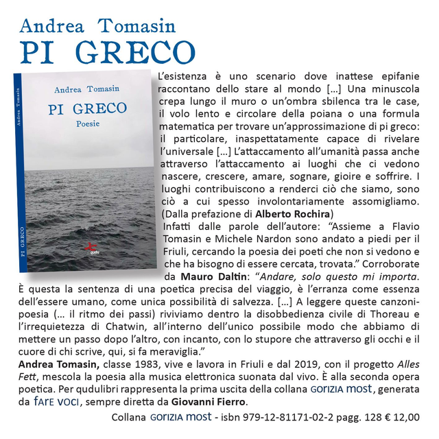 Andrea Tomasin, "PI GRECO", qudulibri 2022