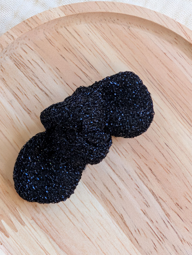 Barrette noeud Romie paillettes Edition spéciale Fêtes