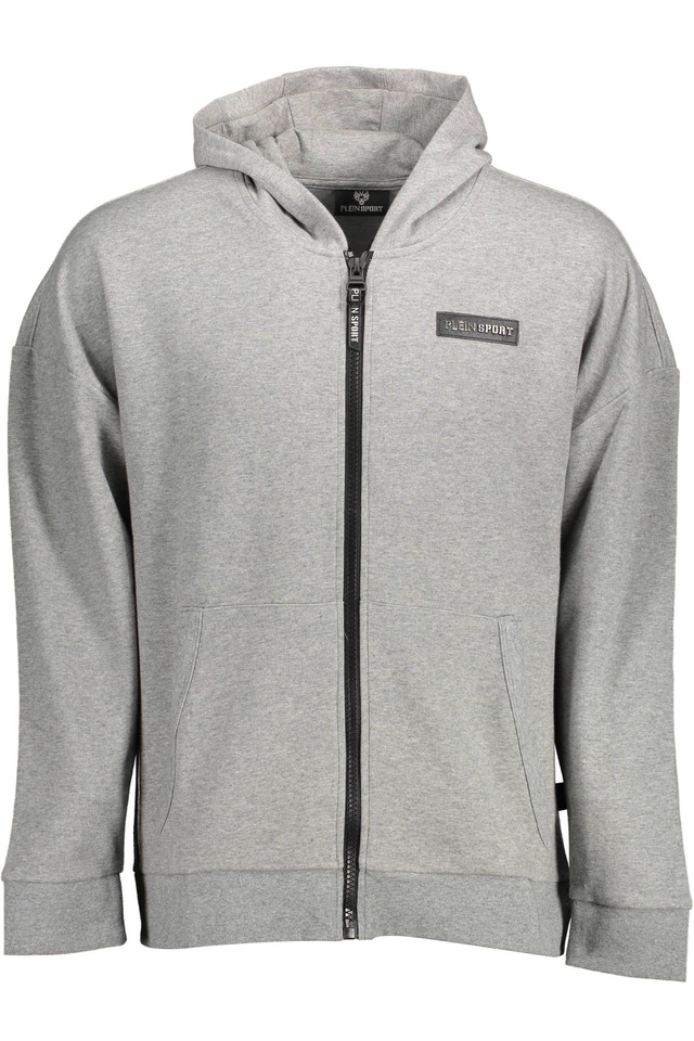 PLEIN SPORT FELPA CON ZIP UOMO GRIGIO
