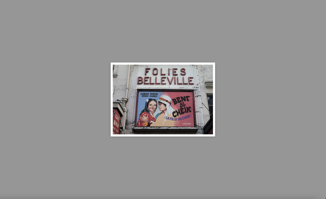 "Folies Belleville" carte postale