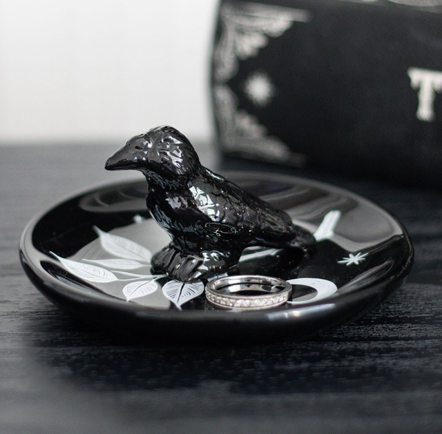 Mystic Raven trinket dish