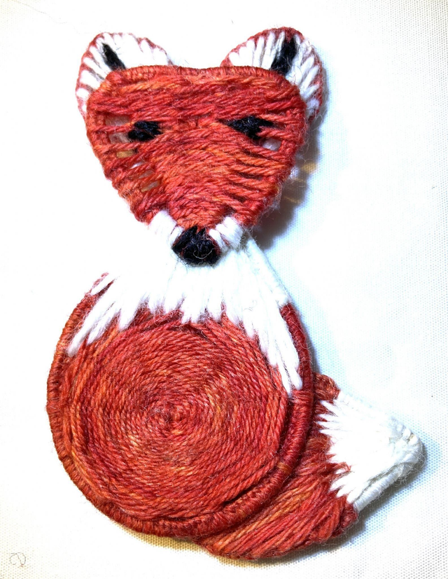 Dorset Button Kit - Fox Brooch