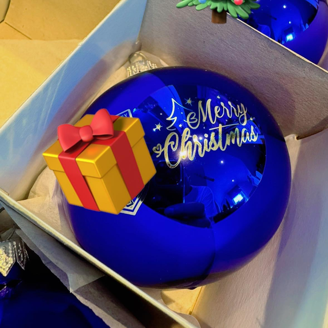 Laser engraved Glass Bauble personalised