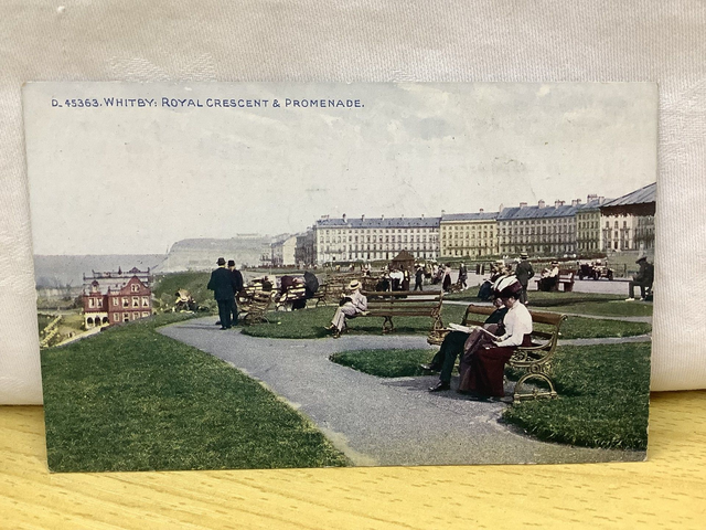 Whitby, Royal Crescent &amp; Promenade, Yorkshire, Celesque The Photochrom Co. Ltd. Vintage Postcard Our Ref No. R891 £2.50