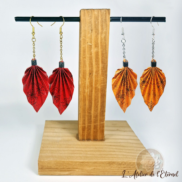 Boucles d'oreilles Leaf Halloween