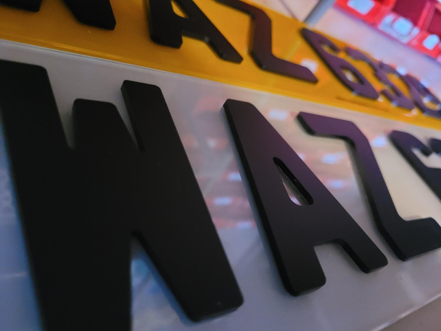 3mm Matte Black 4D Laser Cut 