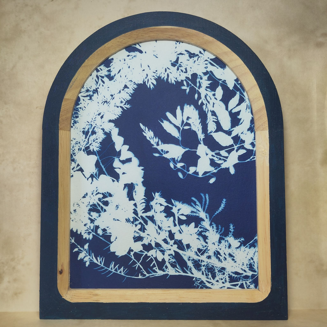 Cyanotype encadré -série LES ARCHES-