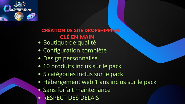 Création de site Dropshipping clé en main
