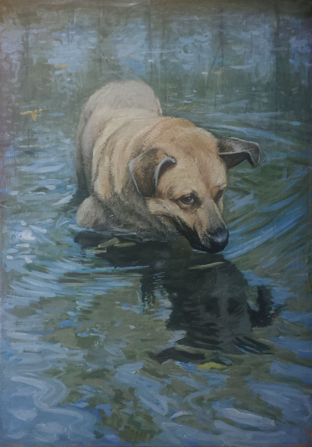 Narcyz, 100x70 olej płótno 2014