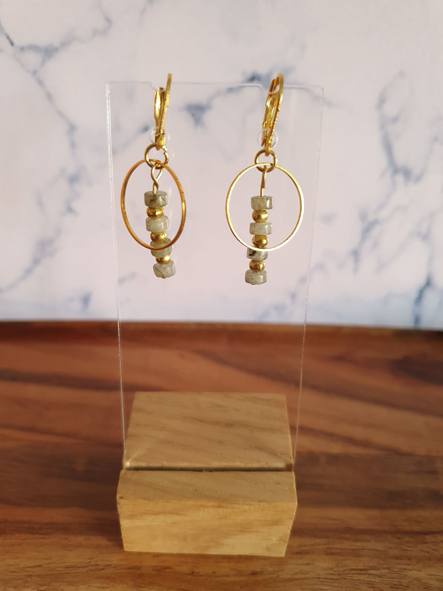 Boucles d'oreilles gold Ida