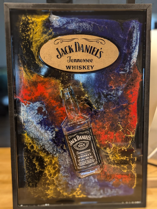Tableau Décoratif Epoxy "Jack Daniel's"