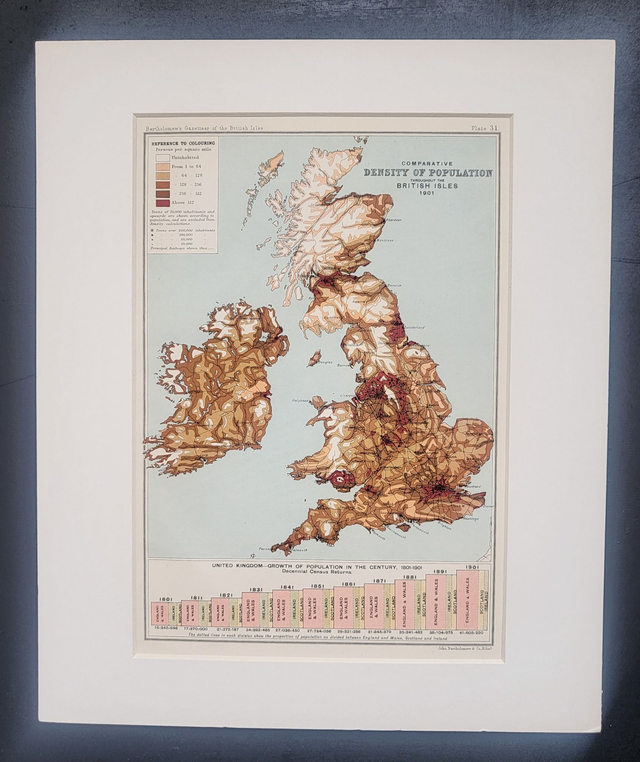 British Isles - Density of Population