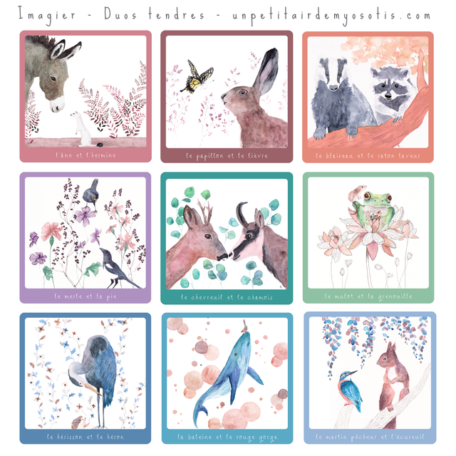 Imagier &quot;duos tendres&quot;