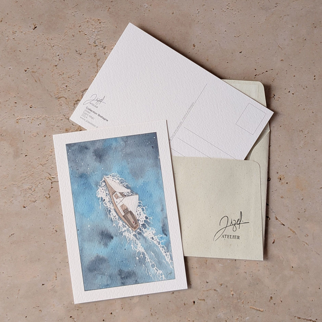 Carte postale - Bretagne - Voilier