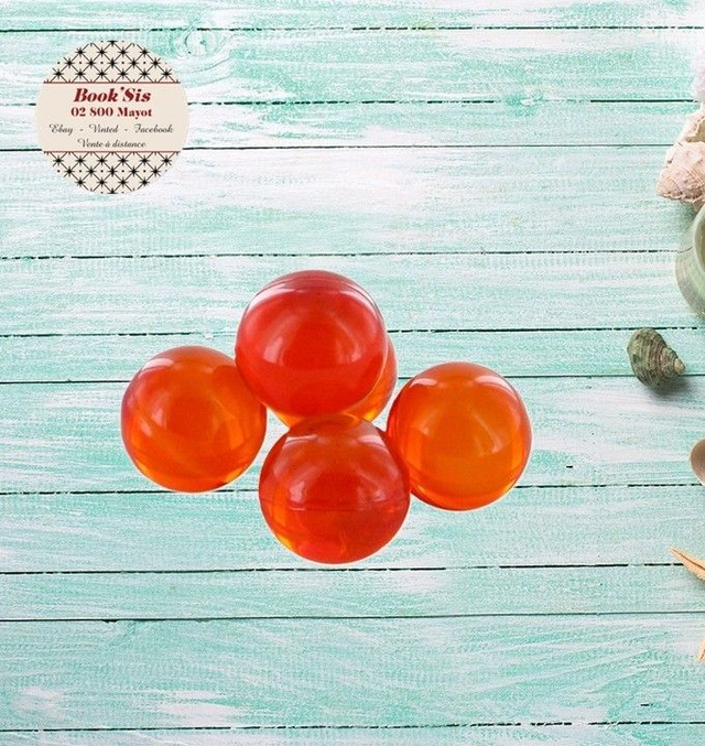 Perle de bain " Ronde Abricot "