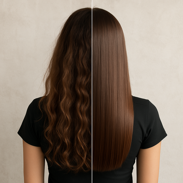 Keratin Glättung – Seidig glattes Haar für Wochen