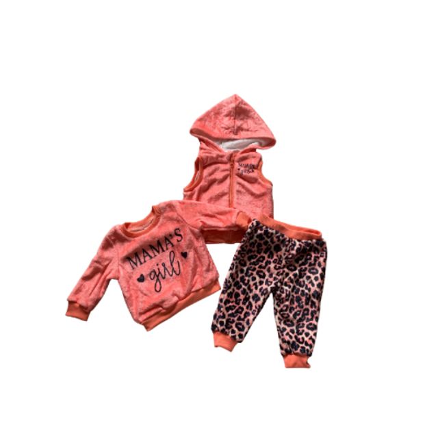 3-delige set broek trui bodywarmer mama’s girl panter 