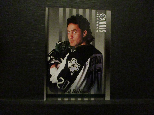 Ed Belfour - NFL 1997 Donruss Studio Ice Hockey Original Trading Card #58
