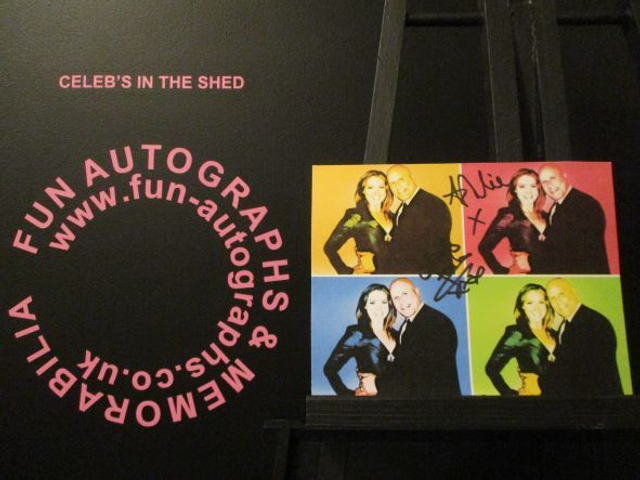 Ashlie Walker &amp; Chris Fosh Authentic Autographed 6x4.5 Computer Printed Pop Art Limited Edition