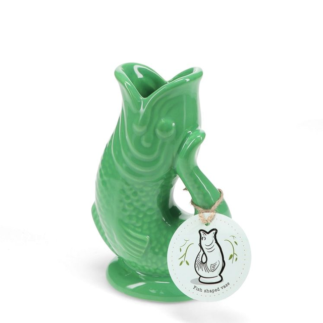 Fish glug jug green