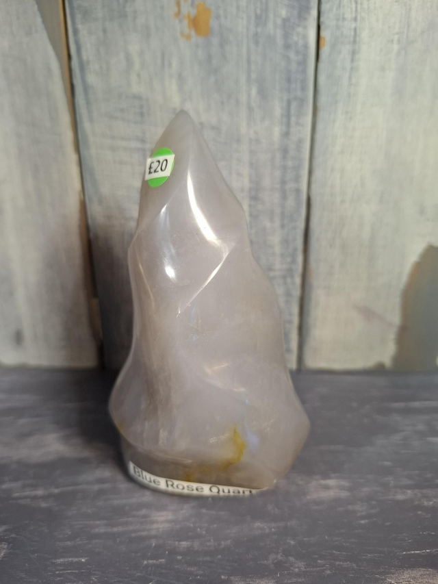 Blue Rose Quartz Flame