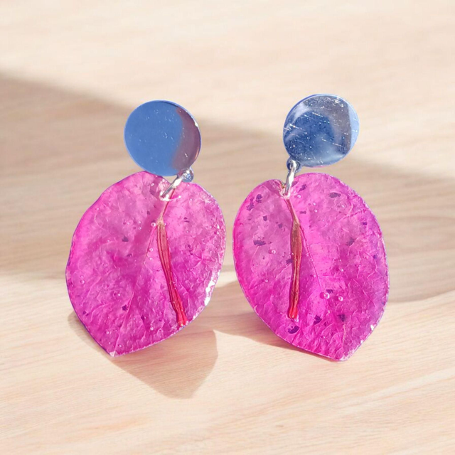 Pendientes buganvilla P005