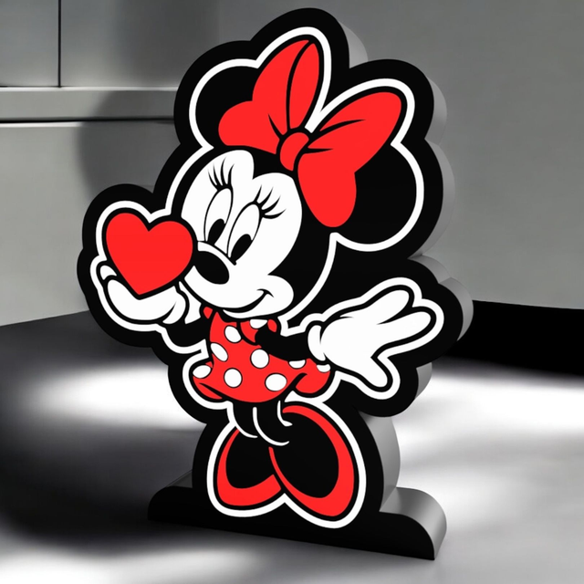 Lampe LED Minnie Mouse - Cœur