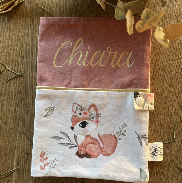 Protège carnet santé fille personnalisé