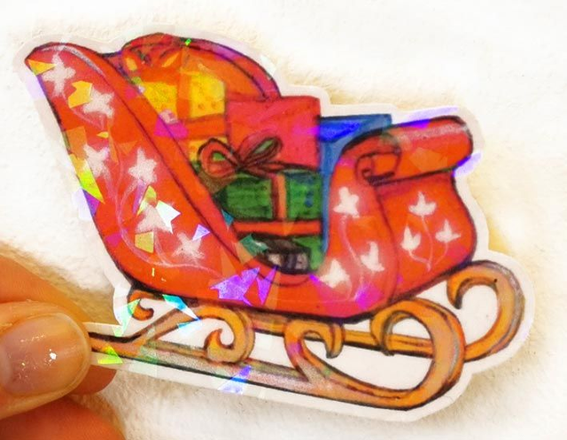 Die-Cut-Sticker "Christmas Kutsche"